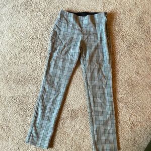 Plaid Low waist ankle pants. Good for work!
